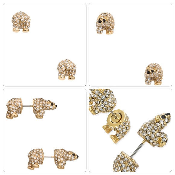 NWT Kate Spade ♠️ polar bear earrings - Picture 2 of 8